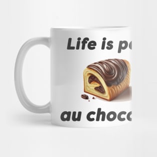 Life is Pain Au Chocolat Illustration Mug